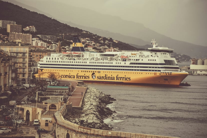A Corsica and Sardinia ferry in the Med
