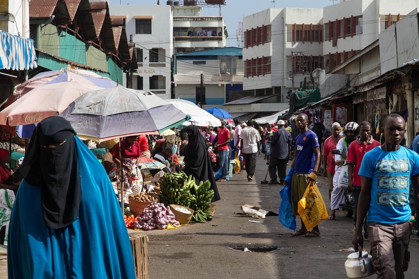 a market in Mombasa, kenya