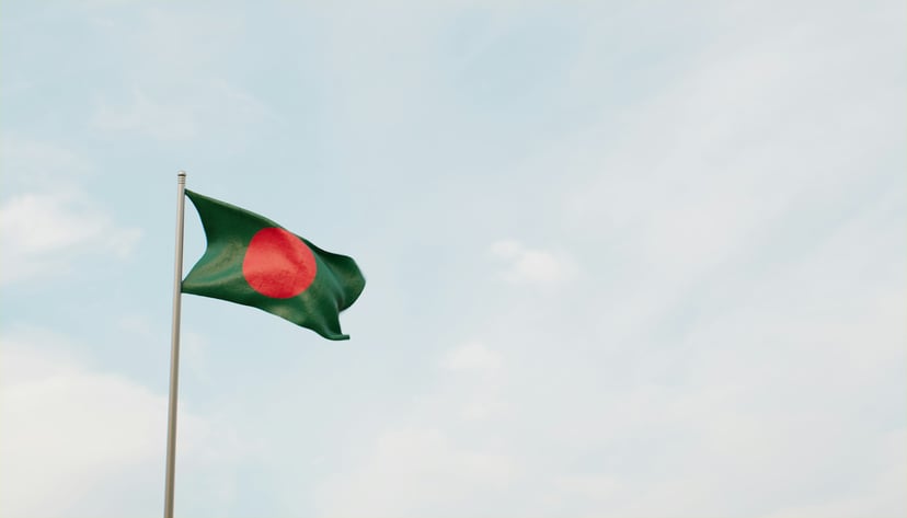 The flag of Bangladesh