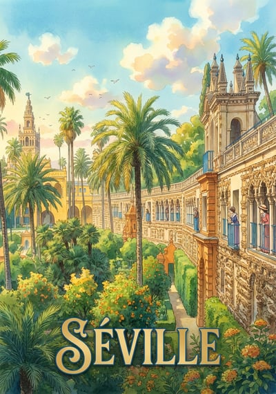 Poster Séville - Affiche de voyage