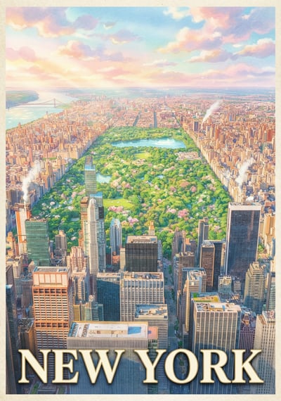 Poster New York - Affiche de voyage