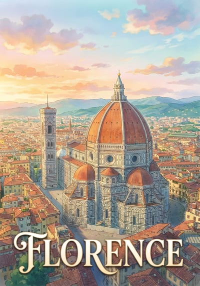 Poster Florence - Affiche de voyage