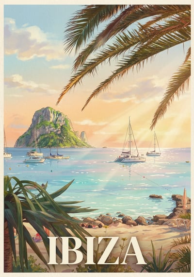 Poster Ibiza - Affiche de voyage