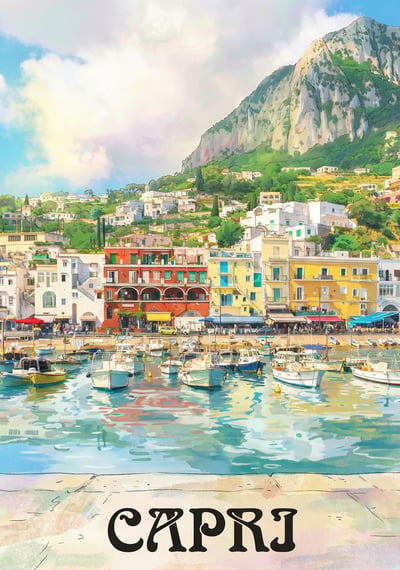 Poster Capri - Affiche de voyage