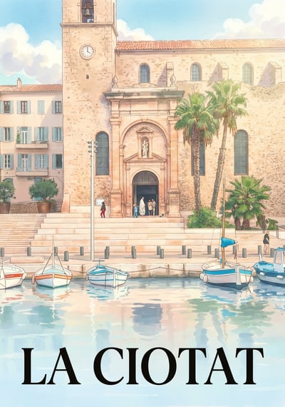 Poster La Ciotat - Affiche de voyage