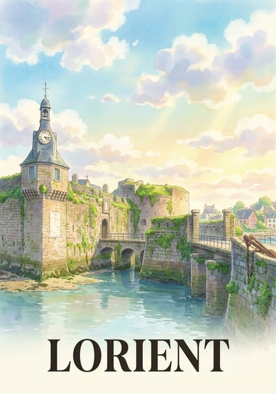 Poster Lorient - Affiche de voyage