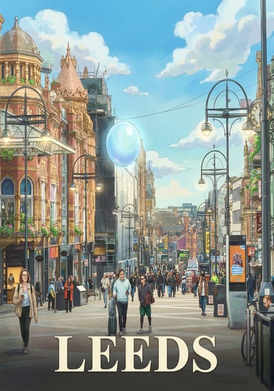 Poster Leeds - Affiche de voyage