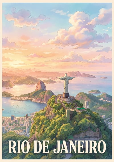 Poster Rio de Janeiro - Affiche de voyage