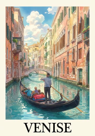 Poster Venise - Affiche de voyage