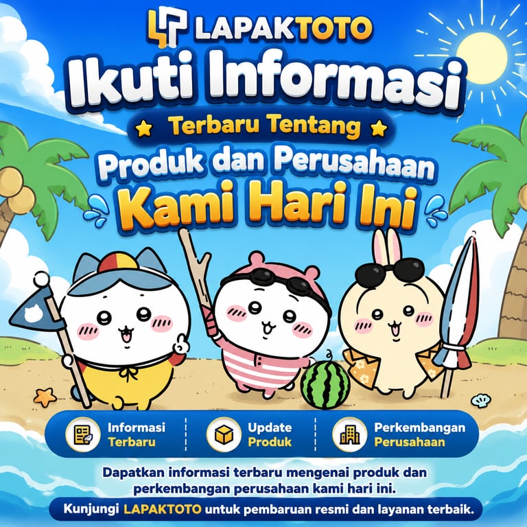 LAPAKTOTO: Ikuti Informasi Terbaru Tentang Produk dan Perusahaan Kami Hari Ini