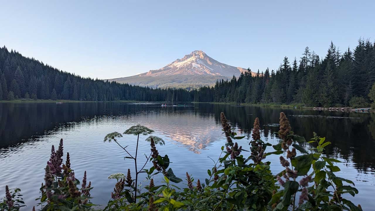 Mount Hood over Trillium Lake