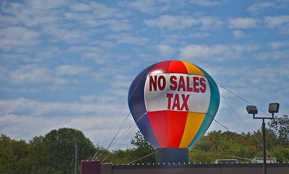 No sales tax in Oregon