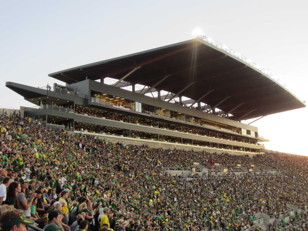 Autzen Stadium, Eugene, Oregon seats