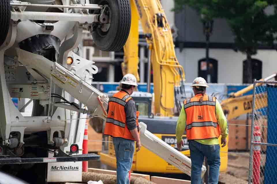 Construction workers, Portland, Oregon