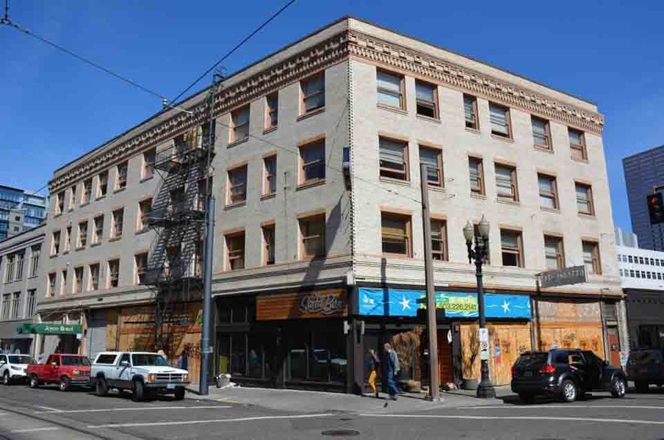 The Joyce Hotel building, bought by the City of Portland