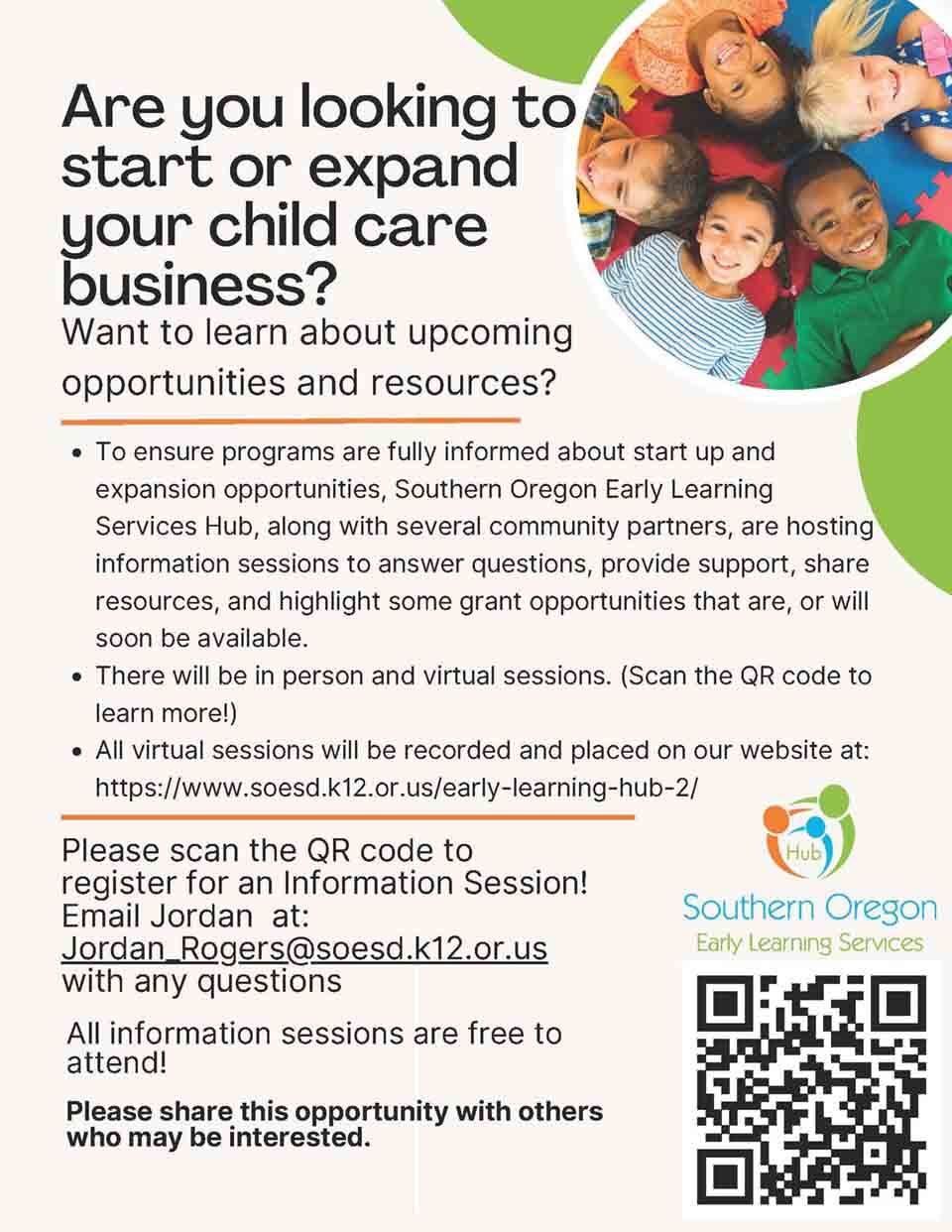 Childcare Southern Oregon