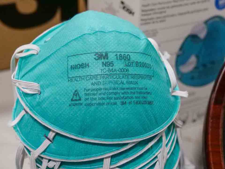 Counterfeit N95 masks