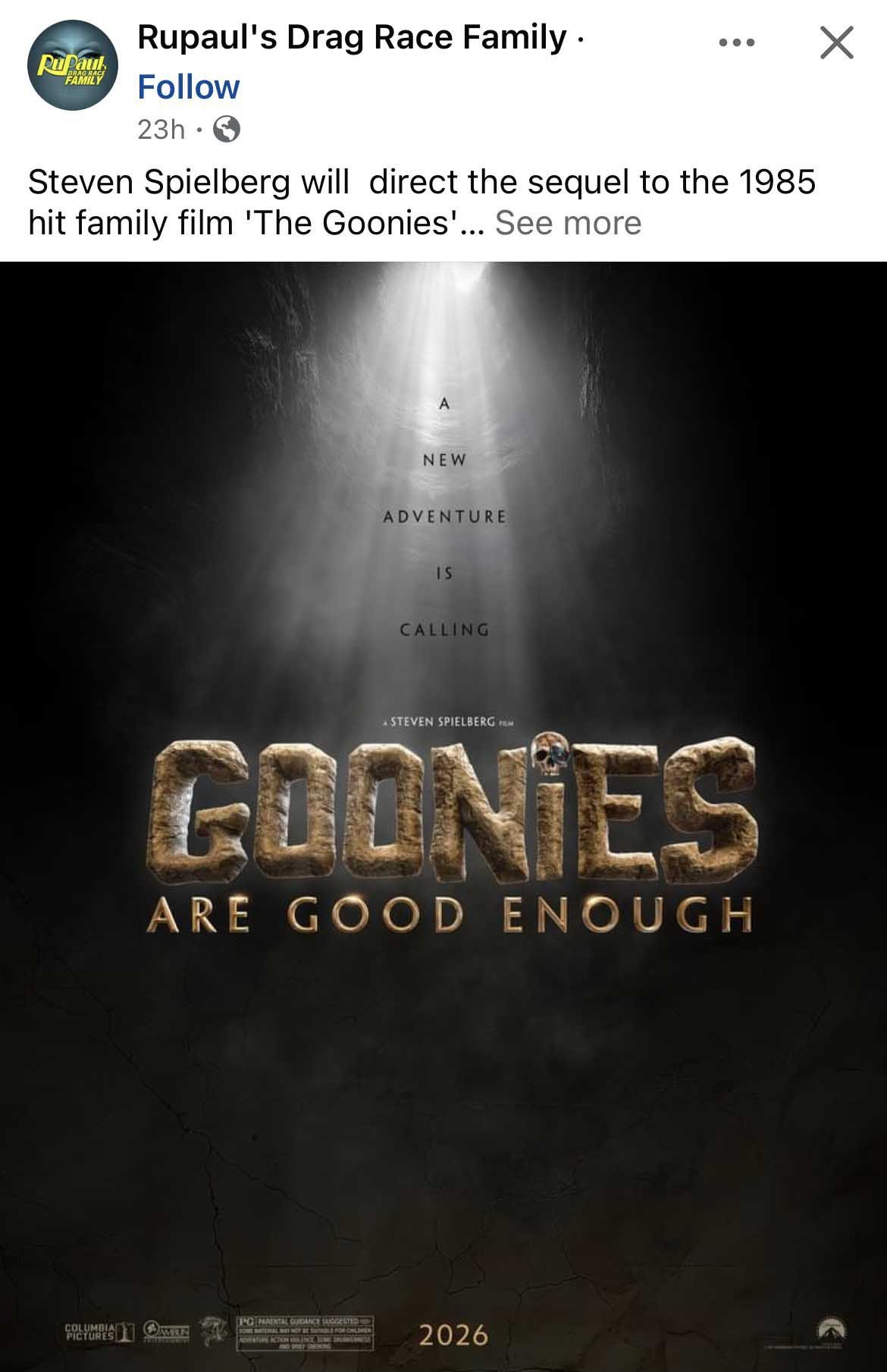 The Goonies Sequel Fake Poster