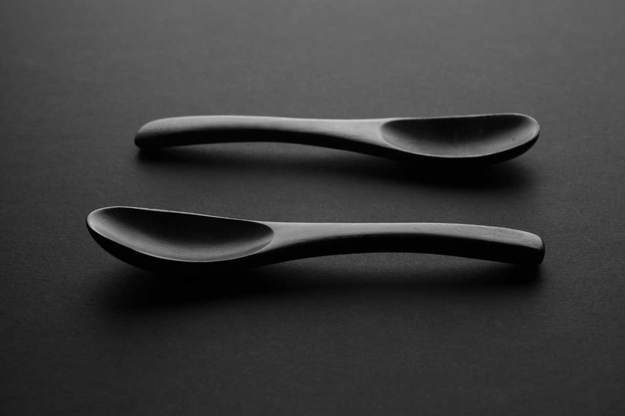 Black-colored Plastic Kitchen Utensils