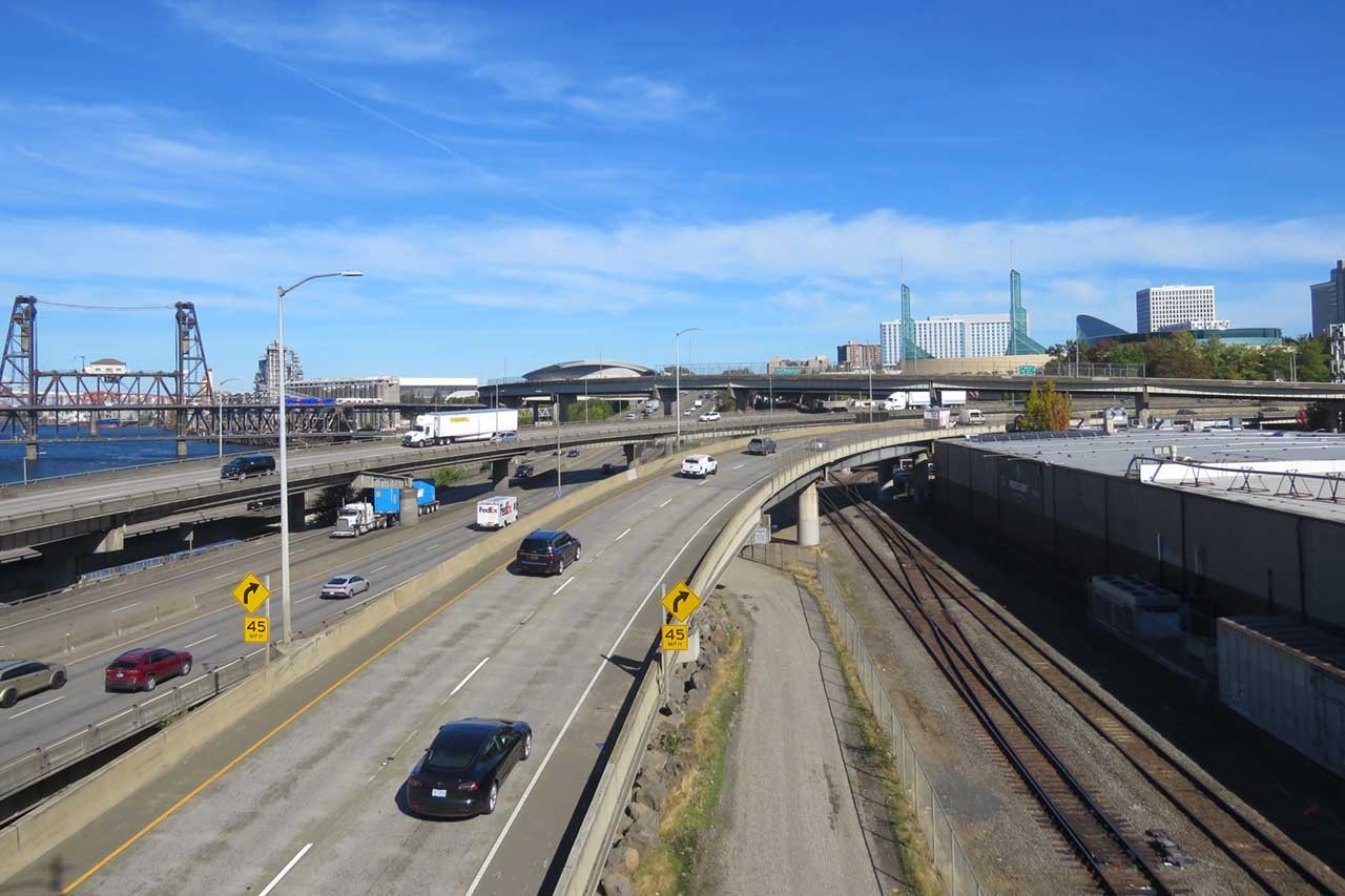 Interstate 5 - Interstate 84 Interchange in Portland