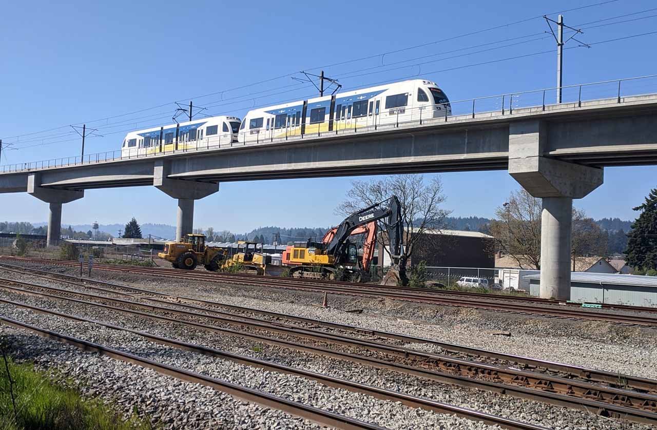 TriMet Light Rail in Portland, Oregon