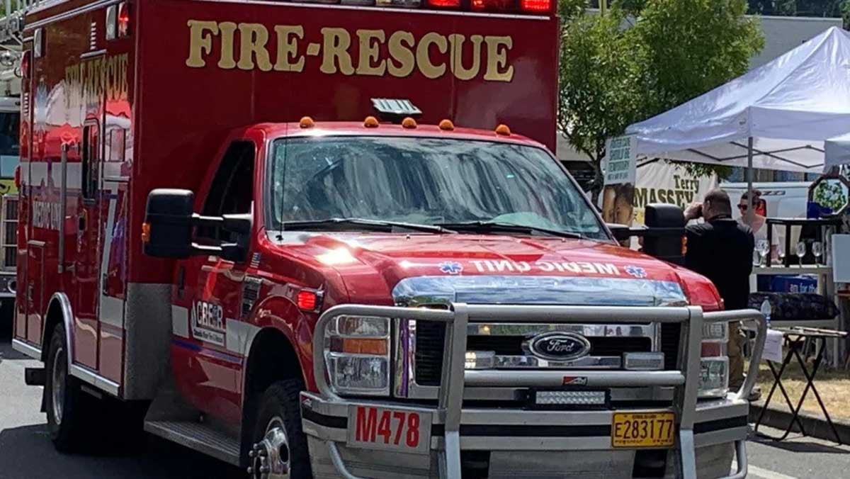 Columbia River Fire & Rescue ambulance