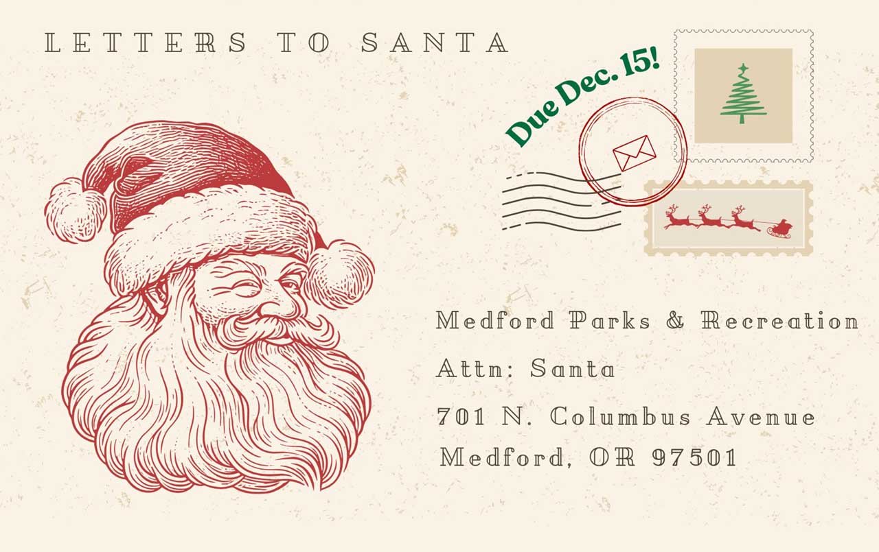 Letters to santa Medford Oregon