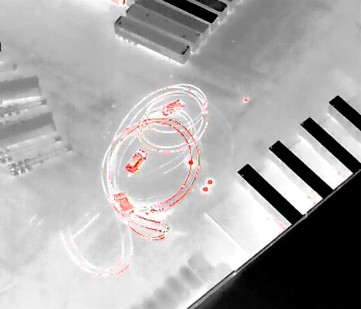 Thermal drone image