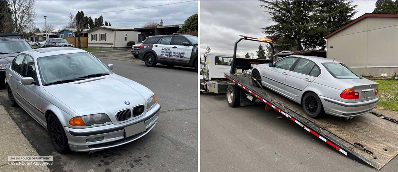 Castaneda-Lopez vehicle towed - Salem Oregon