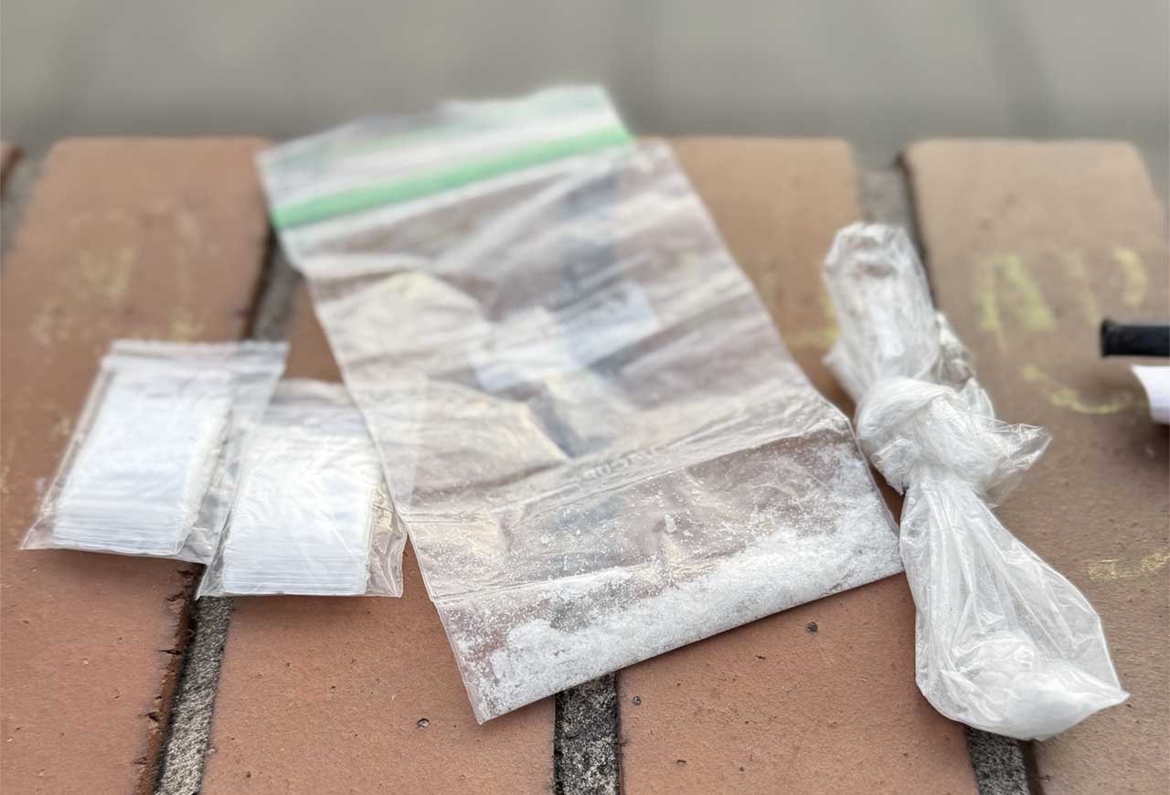 Seized illegal drugs