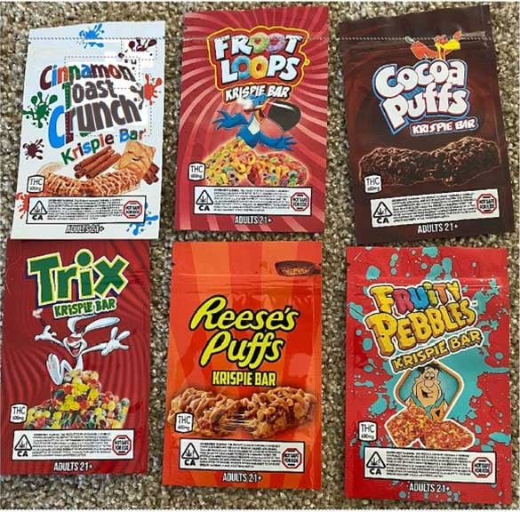  Seized Packaged Food Products Containing THC Oil