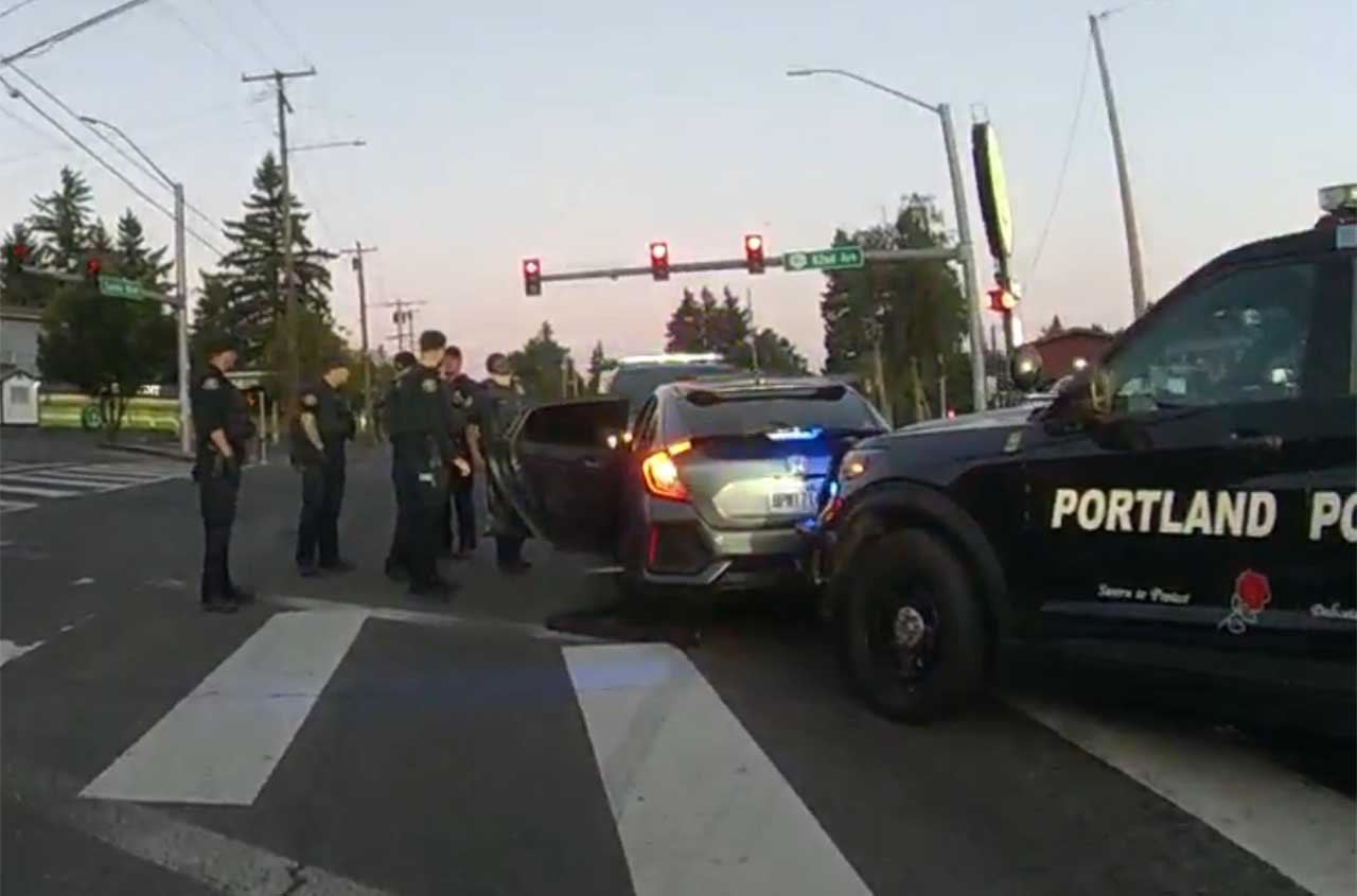 Driver passed out, Portland