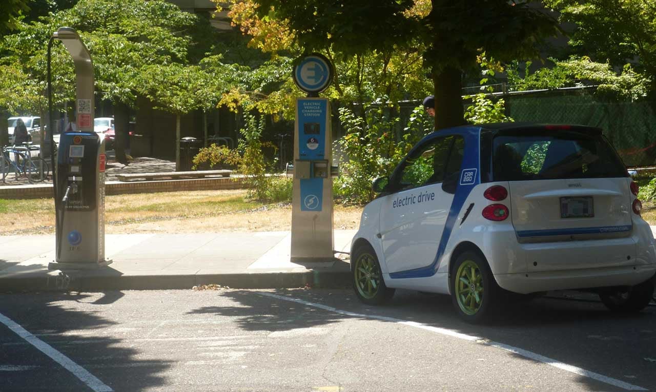 Electric Avenue on the campus of Portland State University in Portland, Oregon