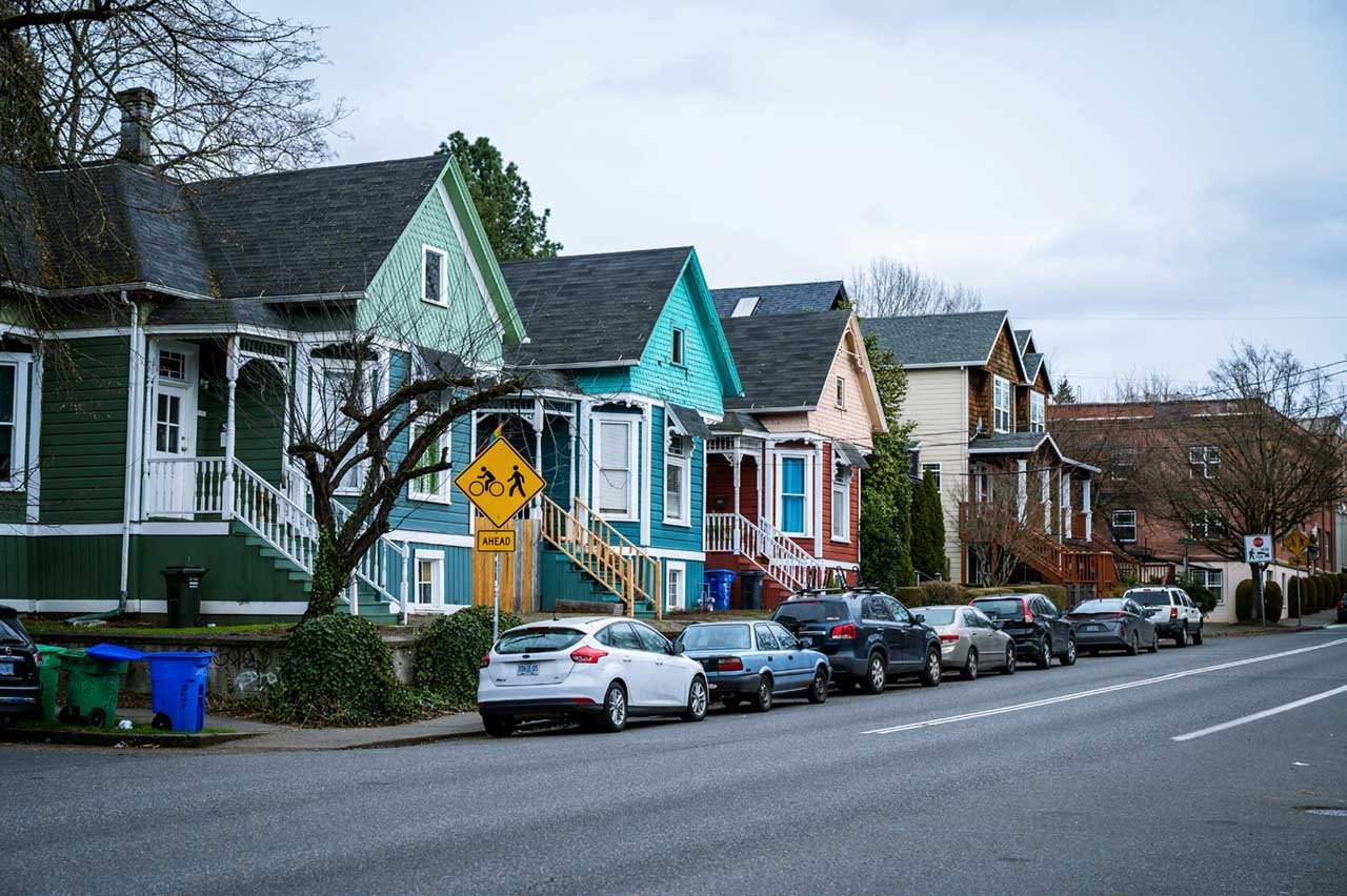 Suburb Family Houses - Portland, Oregon.