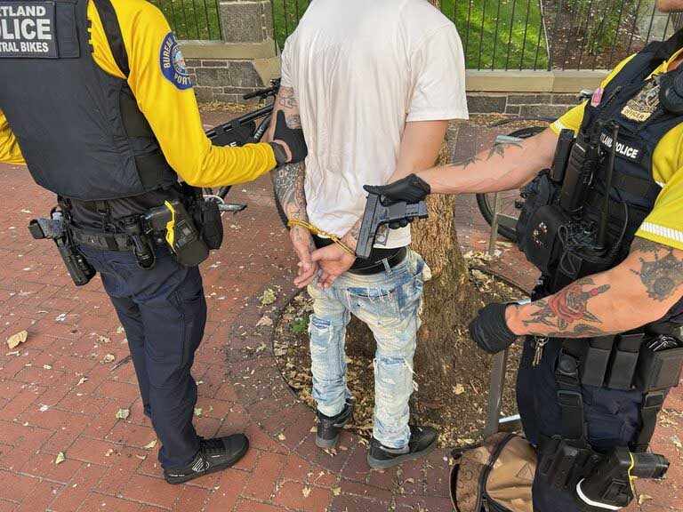 Suspect under arrest