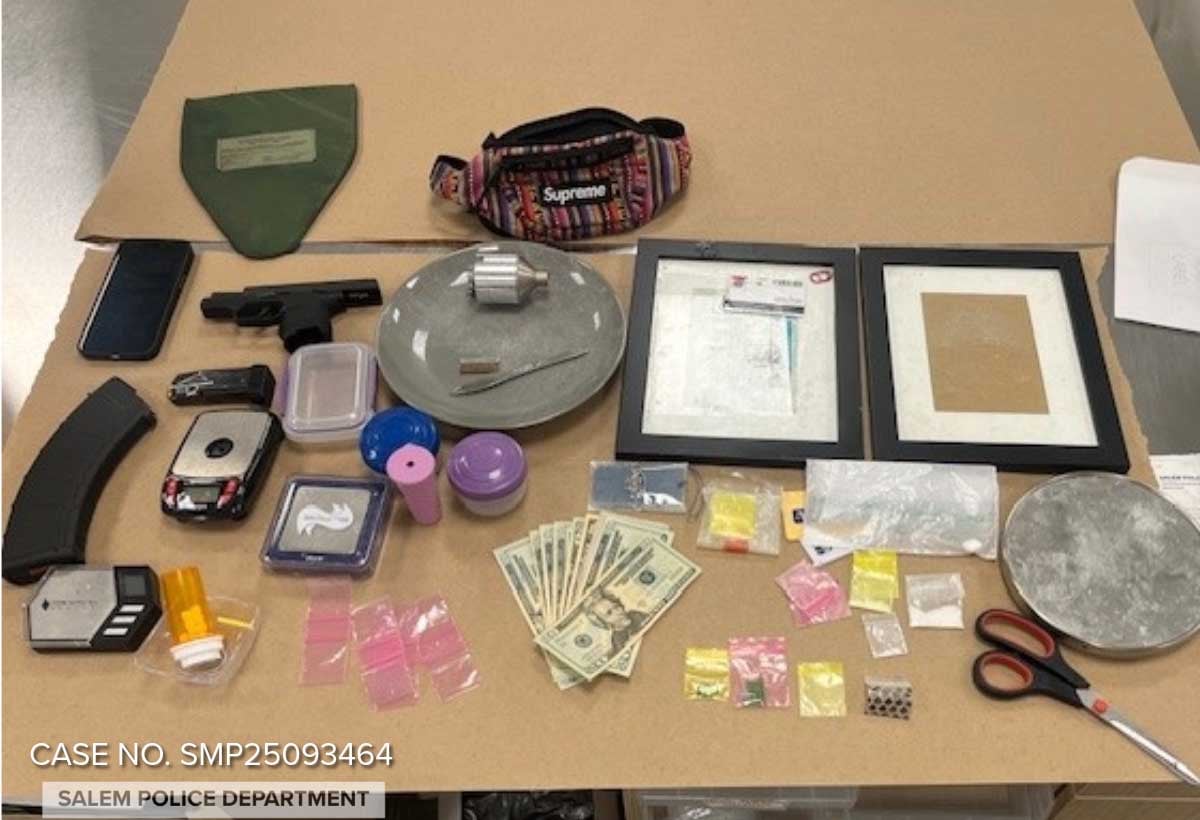 Stolen Gun Recovery, and Drug Seizure - Salem Police