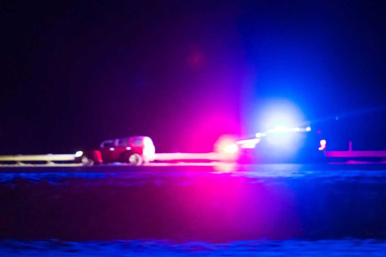 Oregon Police Car on The Highway