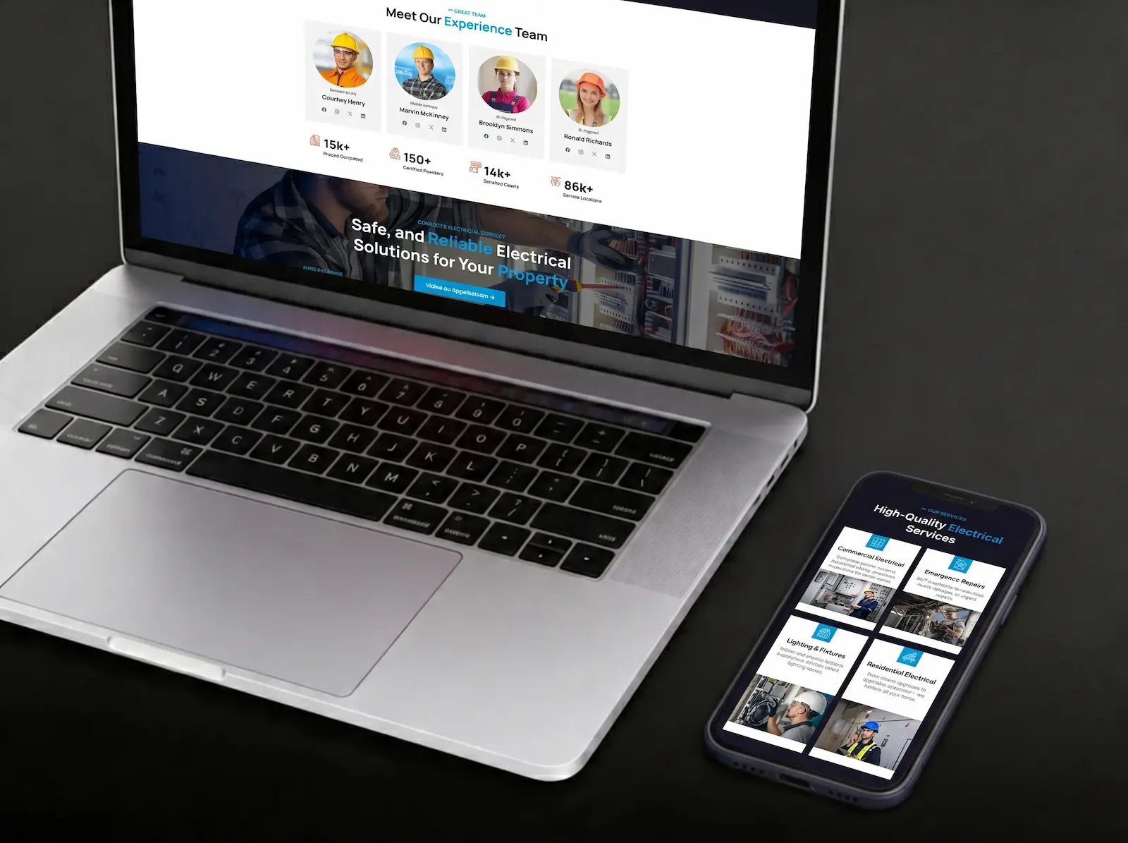 Russo Electric website screenshot