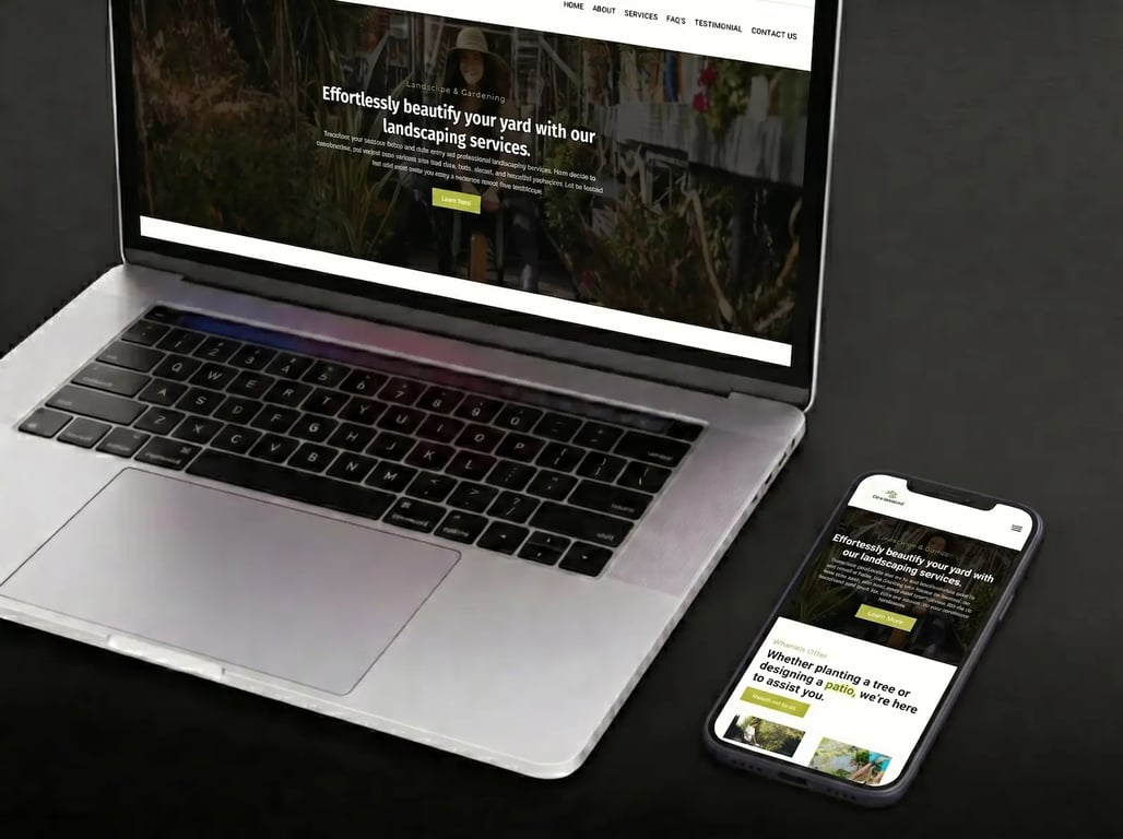 Greenland Landscaping website screenshot