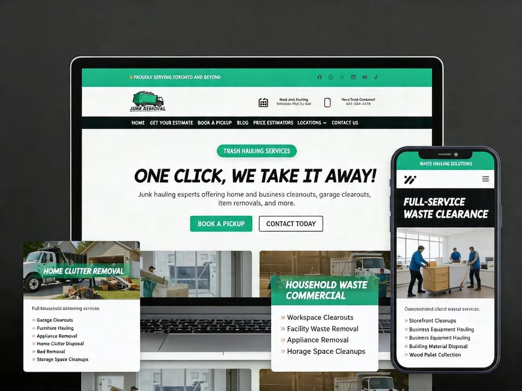 Junk Removal website screenshot