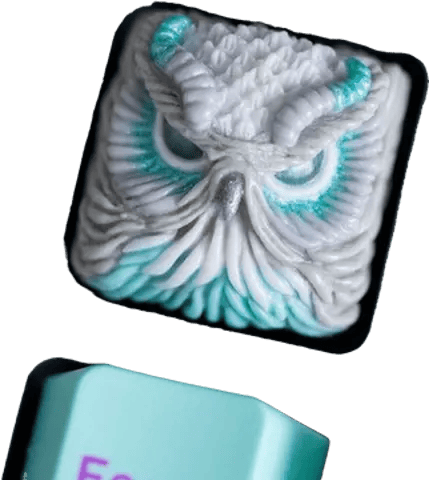 Alpha Keycaps Devoura Snowdrift artisan keycap