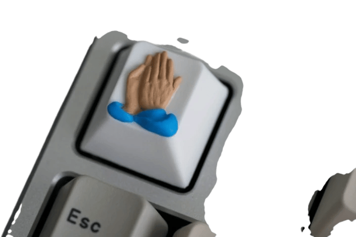 Alpha Keycaps Prayge Medium Folded Hands artisan keycap