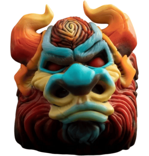 Artkey Bull v2 Jawbreaker artisan keycap