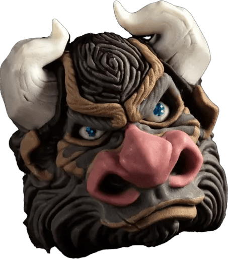 Artkey Bull v2 Warcry artisan keycap