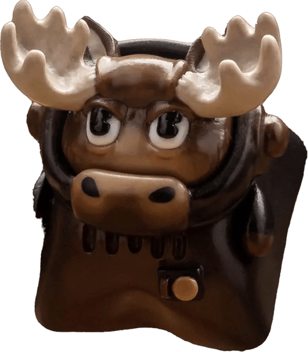 Artkey Exoboy Biggie Antler artisan keycap