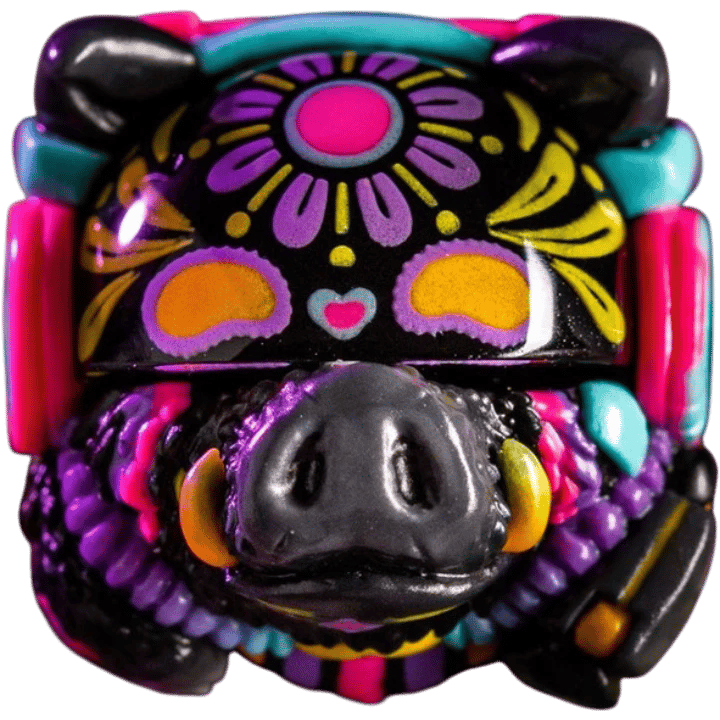 Artkey Porcus v1.5 Mictlán artisan keycap