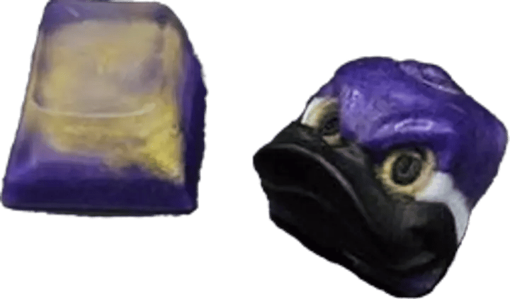Bad and Booj Keys Daffy v2 Goldeneye artisan keycap
