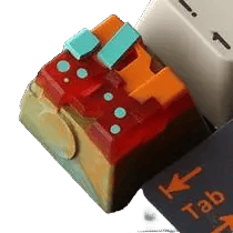 Bro Caps BroBot - BBV2 Oddball Carbon artisan keycap