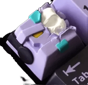 Bro Caps Mortal Taro Milk artisan keycap