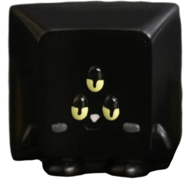 CYSM Keyby Bad Luck Neko artisan keycap